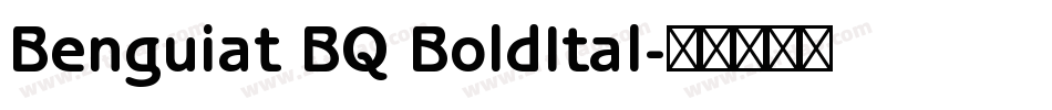 Benguiat BQ BoldItal字体转换